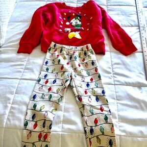 Disney Minnie Mouse X-mas Sweatshirt & Hanna Anderson Leggings